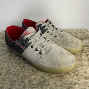 Supra Stacks II x Assassin's Creed Grey Suede Low-Profile Skate Shoes Mens 10
